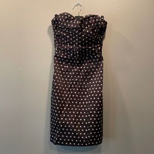 ⚫️Black & Tan⚫️Polka dot mini dress by H&M in size 4